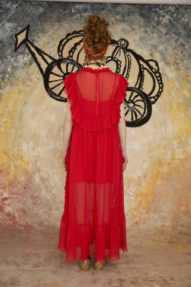 DOCKING SILK DRESS 詳細画像 red 10