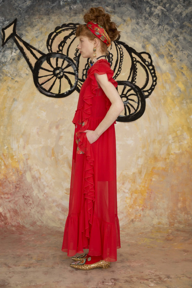 DOCKING SILK DRESS 詳細画像 red 9
