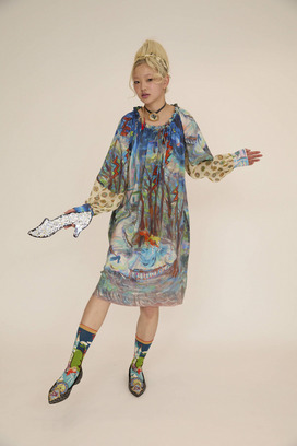 MIDNIGHT PRINCESS SILK DRESS 詳細画像