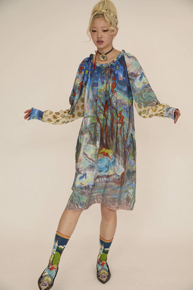 MIDNIGHT PRINCESS SILK DRESS 詳細画像