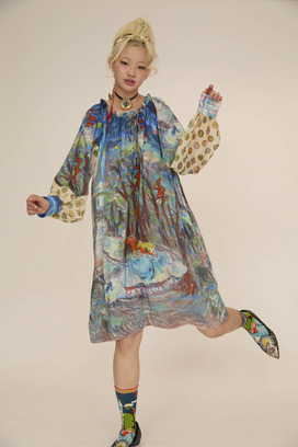 MIDNIGHT PRINCESS SILK DRESS 詳細画像