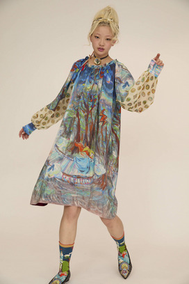 MIDNIGHT PRINCESS SILK DRESS 詳細画像