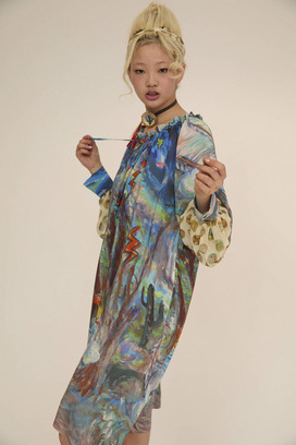 MIDNIGHT PRINCESS SILK DRESS 詳細画像