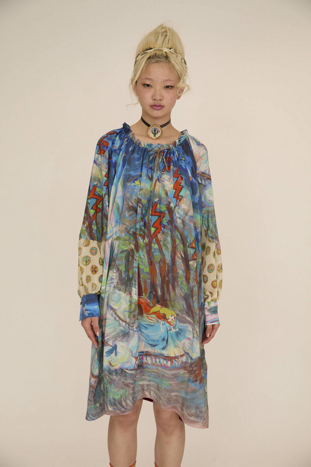 MIDNIGHT PRINCESS SILK DRESS 詳細画像 pink 11