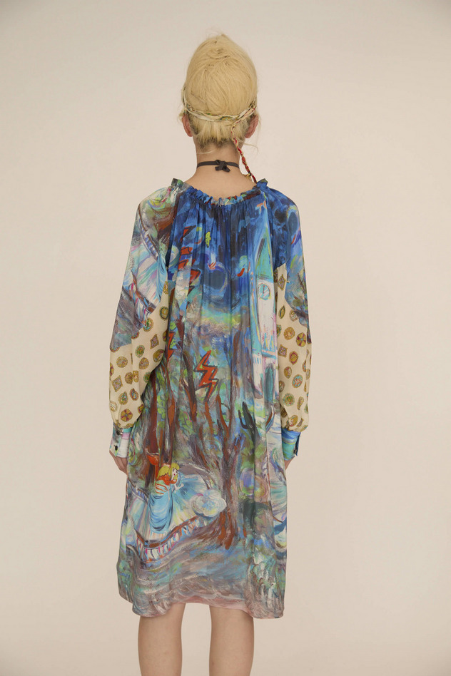 MIDNIGHT PRINCESS SILK DRESS 詳細画像 pink 15