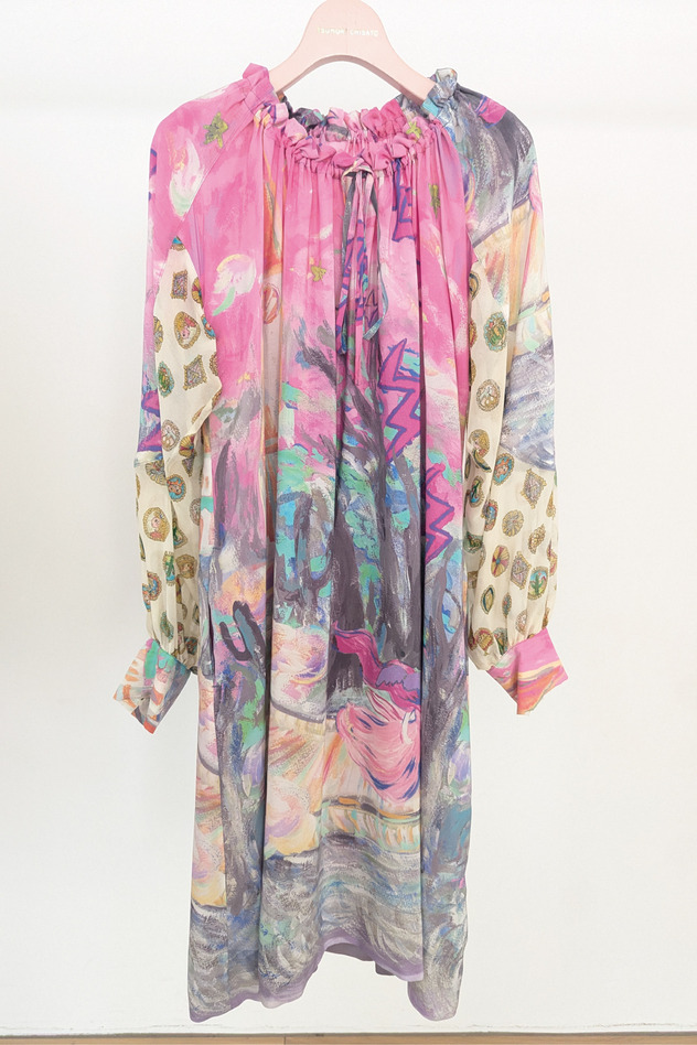 MIDNIGHT PRINCESS SILK DRESS 詳細画像 pink 17