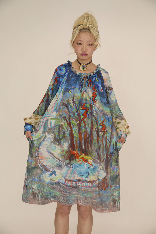 MIDNIGHT PRINCESS SILK DRESS 詳細画像 pink 8