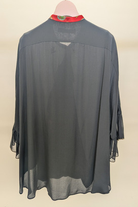 DOCKING SILK BLOUSE 詳細画像