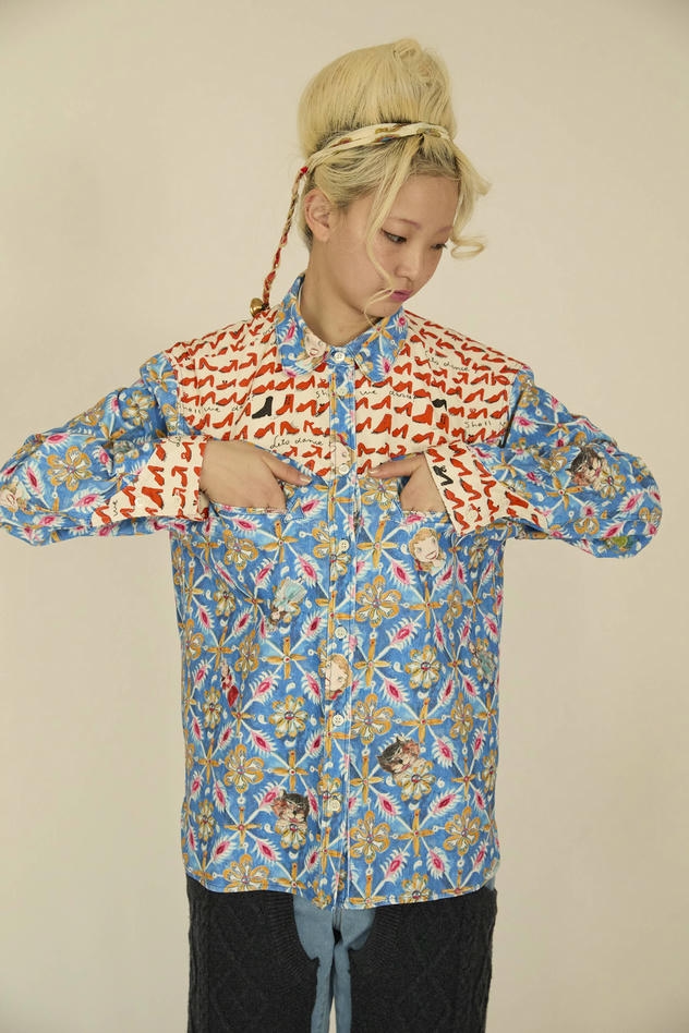 PEEK A BOO CORDUROY SHIRTS 詳細画像 yellow 4