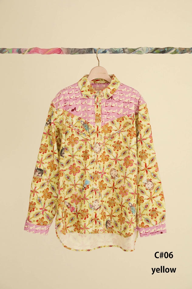 PEEK A BOO CORDUROY SHIRTS 詳細画像 yellow 1