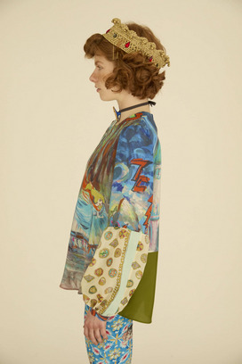 MIDNIGHT PRINCESS SILK BLOUSE 詳細画像