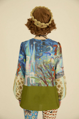 MIDNIGHT PRINCESS SILK BLOUSE 詳細画像