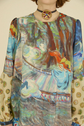 MIDNIGHT PRINCESS SILK BLOUSE 詳細画像