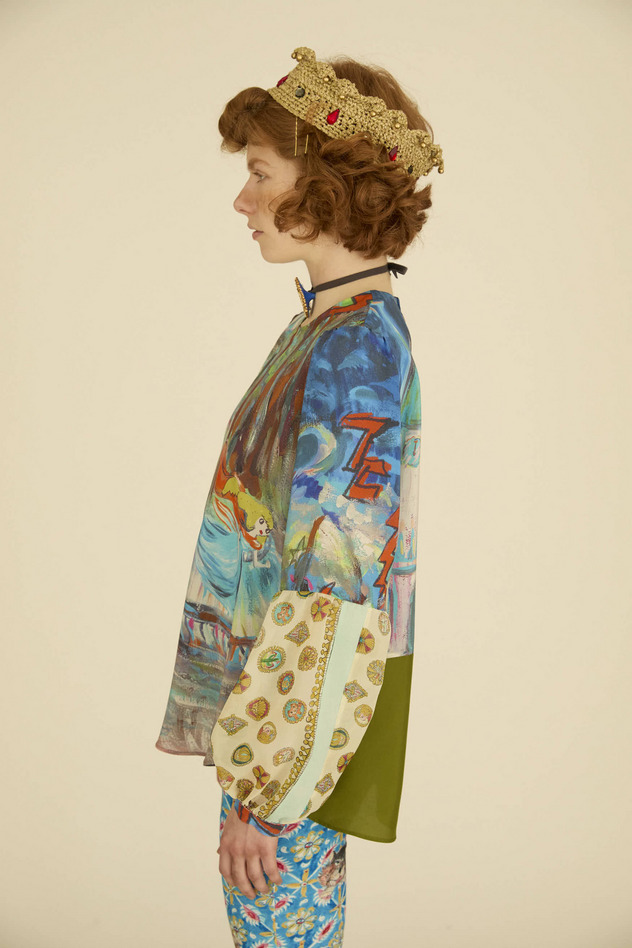 MIDNIGHT PRINCESS SILK BLOUSE 詳細画像 pink 10