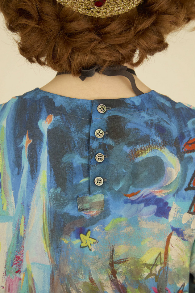 MIDNIGHT PRINCESS SILK BLOUSE 詳細画像 pink 13