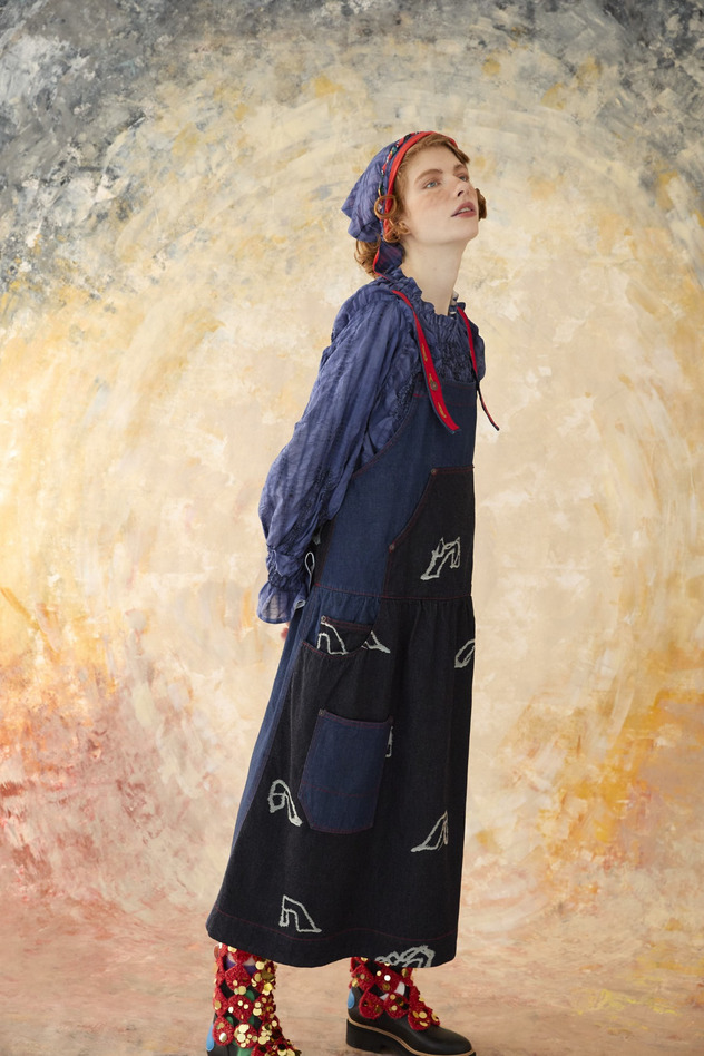 GLASS SLIPPERS JQ DENIM DRESS 詳細画像 navy 10