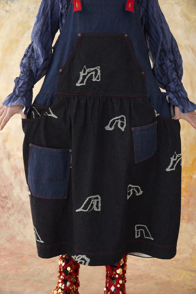 GLASS SLIPPERS JQ DENIM DRESS 詳細画像 navy 2