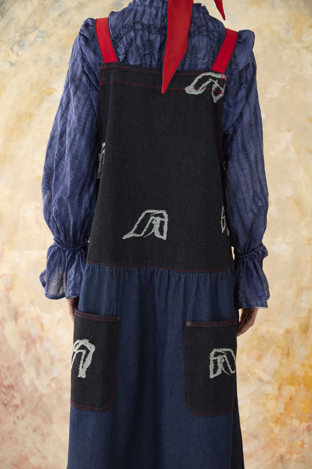 GLASS SLIPPERS JQ DENIM DRESS 詳細画像 navy 5