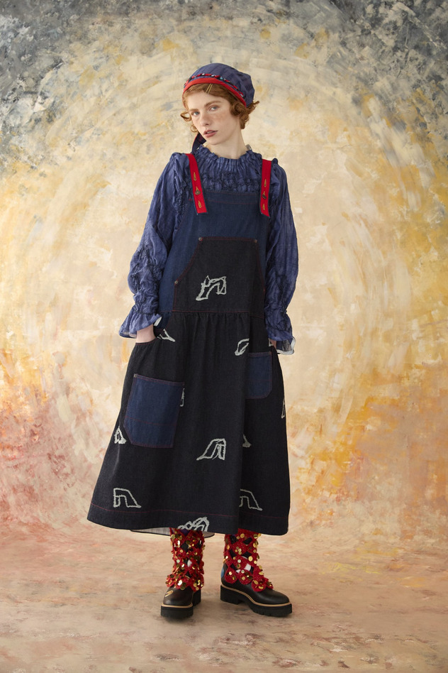 GLASS SLIPPERS JQ DENIM DRESS 詳細画像 navy 7
