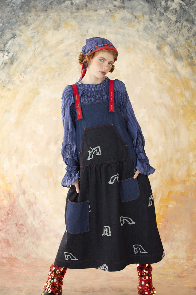GLASS SLIPPERS JQ DENIM DRESS 詳細画像 navy 8