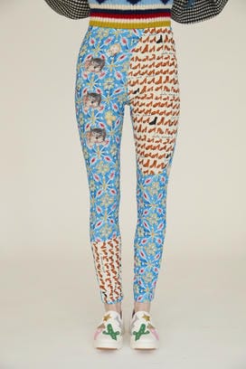 PEEK A BOO PRINT JERSEY PANTS 詳細画像