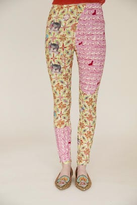 PEEK A BOO PRINT JERSEY PANTS 詳細画像
