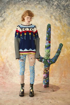 PEEK A BOO PRINT JERSEY PANTS 詳細画像