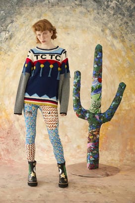 PEEK A BOO PRINT JERSEY PANTS 詳細画像