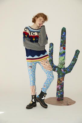 PEEK A BOO PRINT JERSEY PANTS 詳細画像