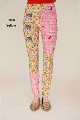 PEEK A BOO PRINT JERSEY PANTS 詳細画像