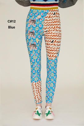 PEEK A BOO PRINT JERSEY PANTS 詳細画像