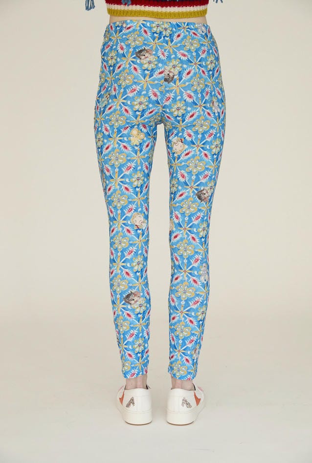 PEEK A BOO PRINT JERSEY PANTS 詳細画像 yellow 3