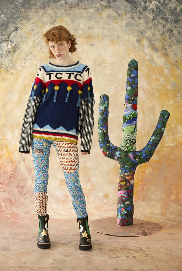 PEEK A BOO PRINT JERSEY PANTS 詳細画像 yellow 7