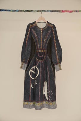 TROMPE-L'OEIL DENIM PRINT DRESSS 詳細画像