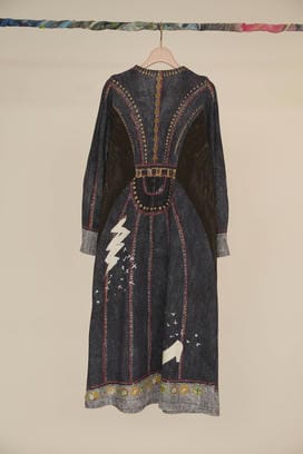TROMPE-L'OEIL DENIM PRINT DRESSS 詳細画像