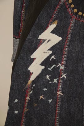TROMPE-L'OEIL DENIM PRINT DRESSS 詳細画像