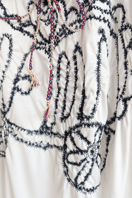 SHIRRING EMBROIDERY DRESS 詳細画像