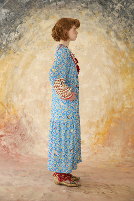 PEEK A BOO PRINT JERSEY DRESS 詳細画像