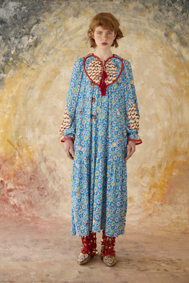 PEEK A BOO PRINT JERSEY DRESS 詳細画像