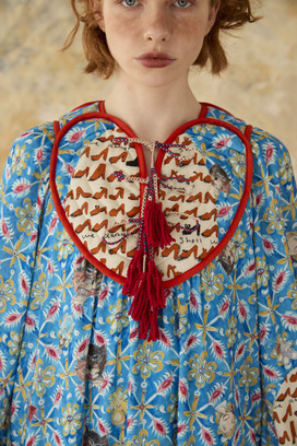 PEEK A BOO PRINT JERSEY DRESS 詳細画像