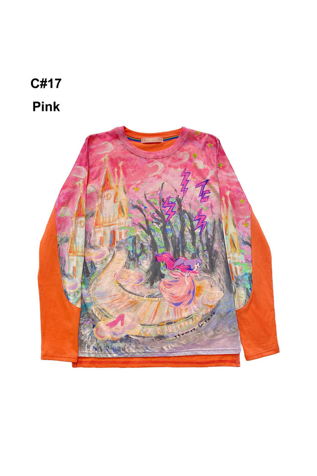 MIDNIGHT PRINCESS PRINT TOPS 詳細画像 pink 1