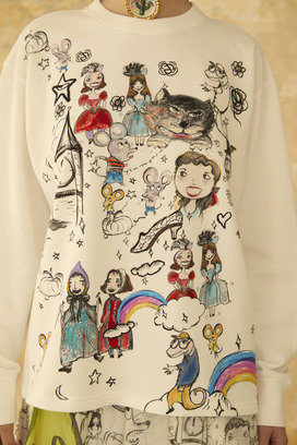 12O'CLOCK PRINT URAKE TOPS 詳細画像