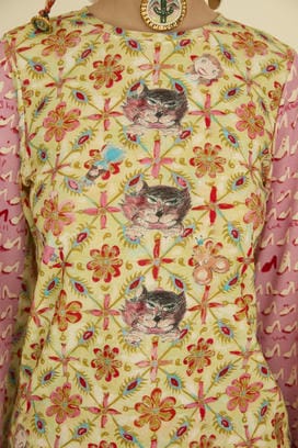 PEEK A BOO PRINT JERSEY TOPS 詳細画像