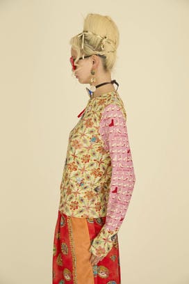 PEEK A BOO PRINT JERSEY TOPS 詳細画像