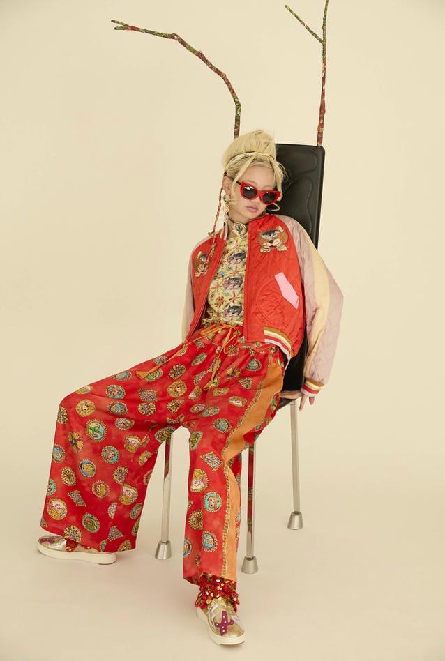 PEEK A BOO PRINT JERSEY TOPS 詳細画像 yellow 11