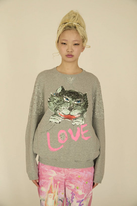 CAT LOVER PRINT URAKE TOPS