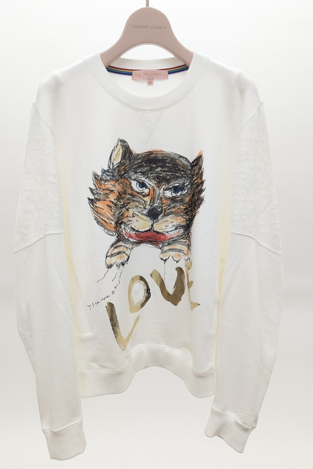 CAT LOVER PRINT URAKE TOPS 詳細画像 off white 10