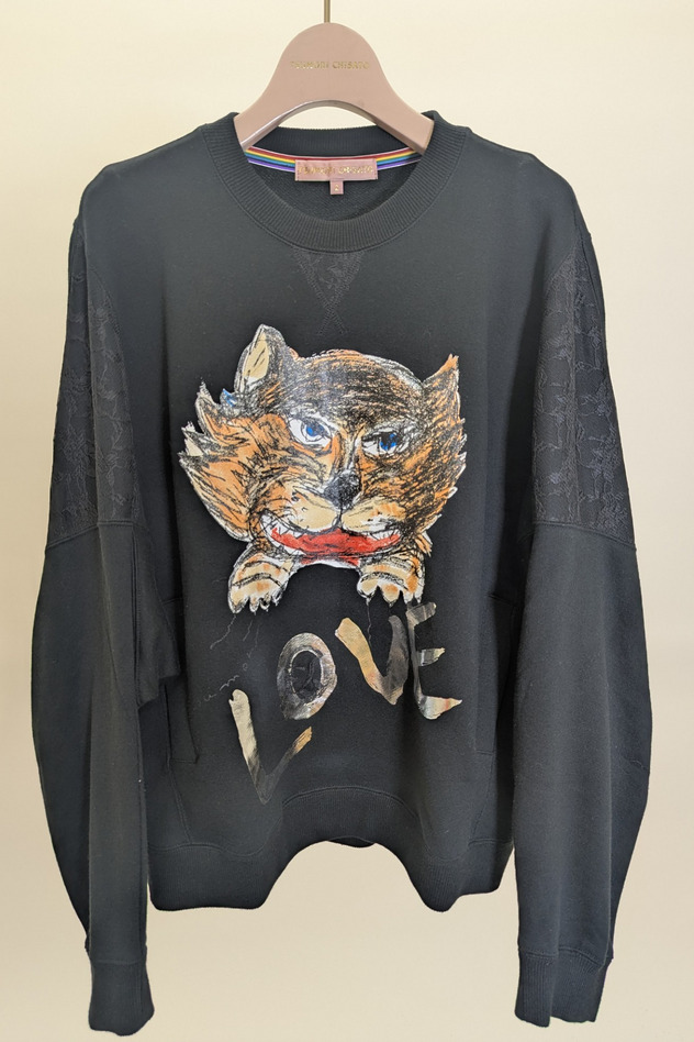 CAT LOVER PRINT URAKE TOPS 詳細画像 off white 14