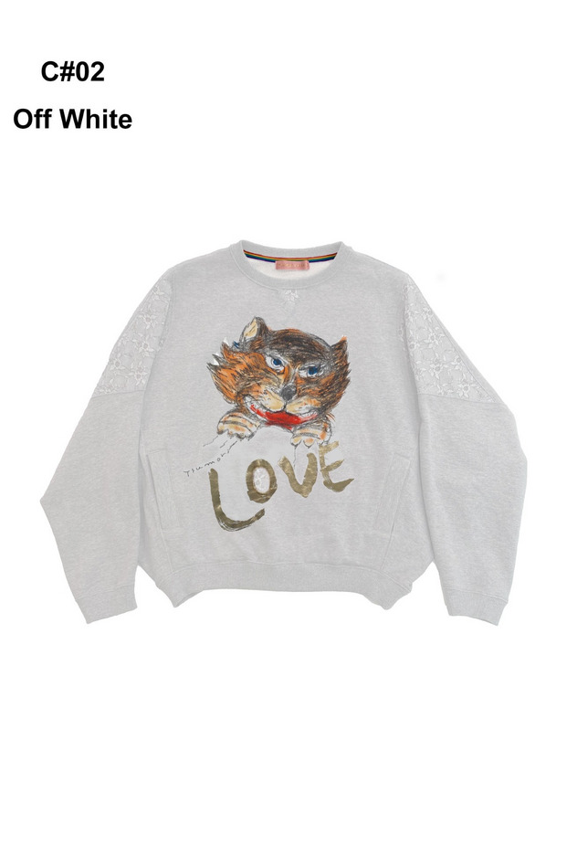 CAT LOVER PRINT URAKE TOPS 詳細画像 off white 17
