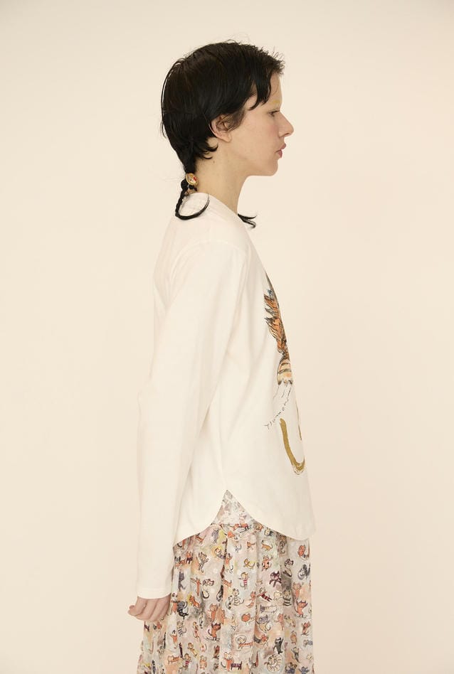 CAT LOVER PRINT TOPS 詳細画像 off white 5